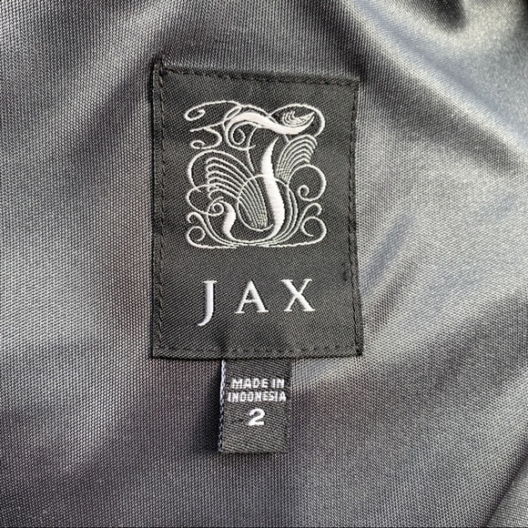 Jax // Black, Grey Starburst Design Y2K Mini Dress Sz 2 dr1 - Picture 8 of 9